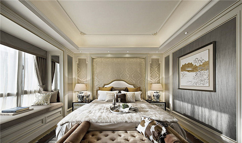 卧室图片来自家装大管家在清新典雅 120平欧式唯美时尚3居的分享