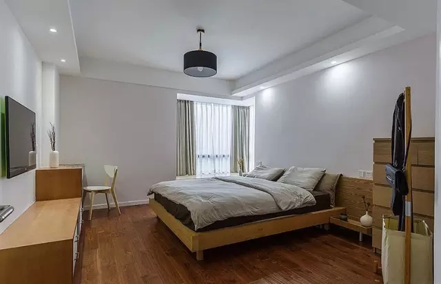 简约 三居 卧室图片来自实创装饰上海公司在80m²清新日式，一切都刚刚好！的分享