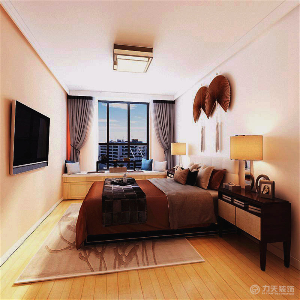 卧室图片来自阳光力天装饰在现代简约 桃香园 89平米的分享