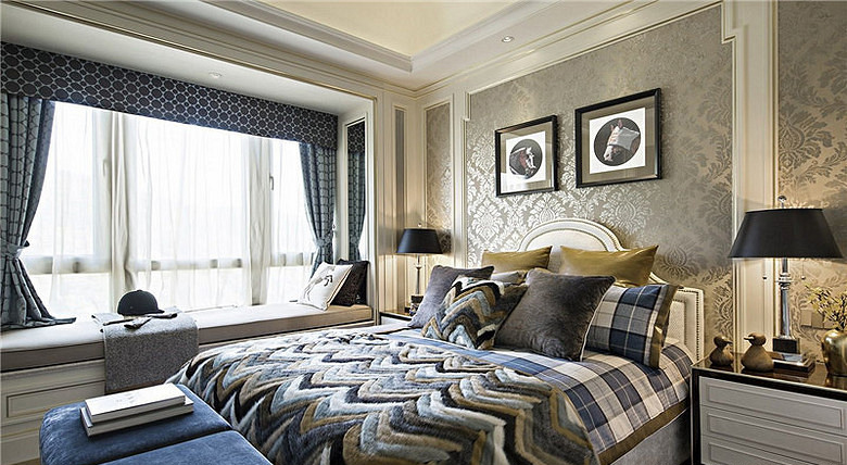 卧室图片来自家装大管家在清新典雅 120平欧式唯美时尚3居的分享