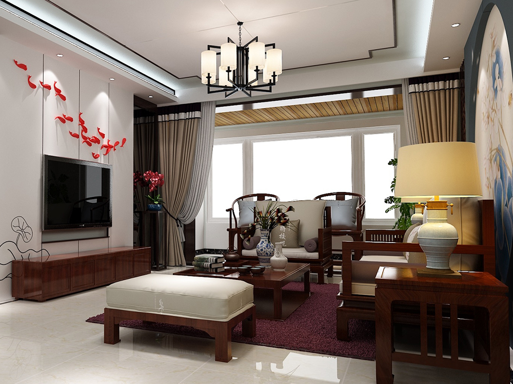 中式 四居室 客厅图片来自tjsczs88在一一风荷举的分享