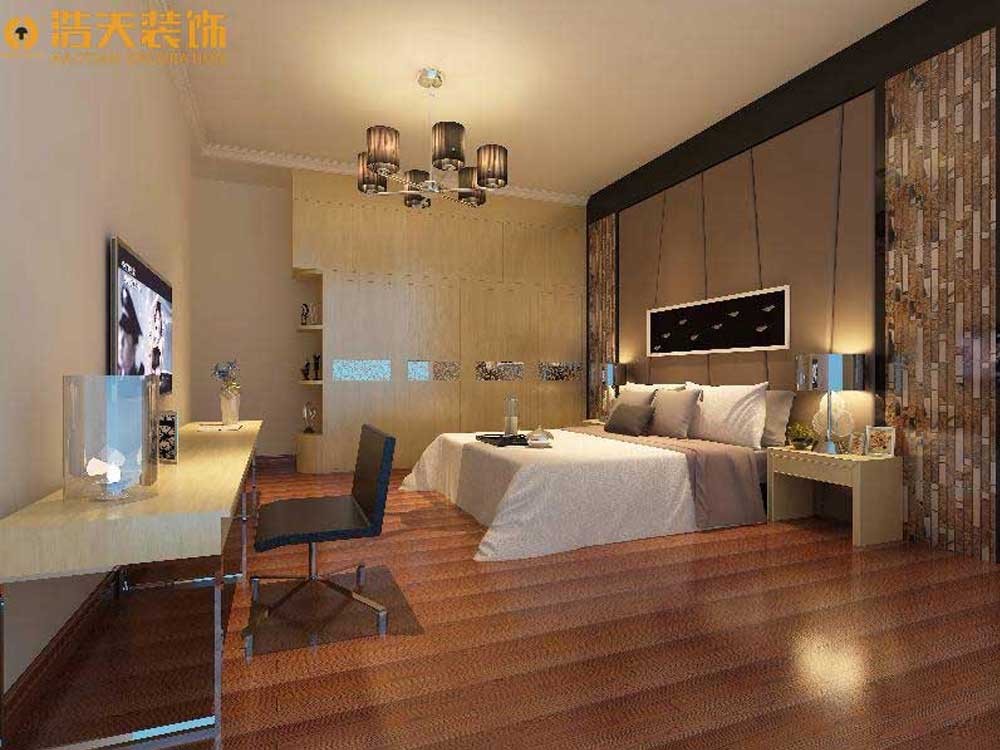 卧室图片来自深圳浩天装饰在浩天装饰绿景1866-现代中式风格的分享