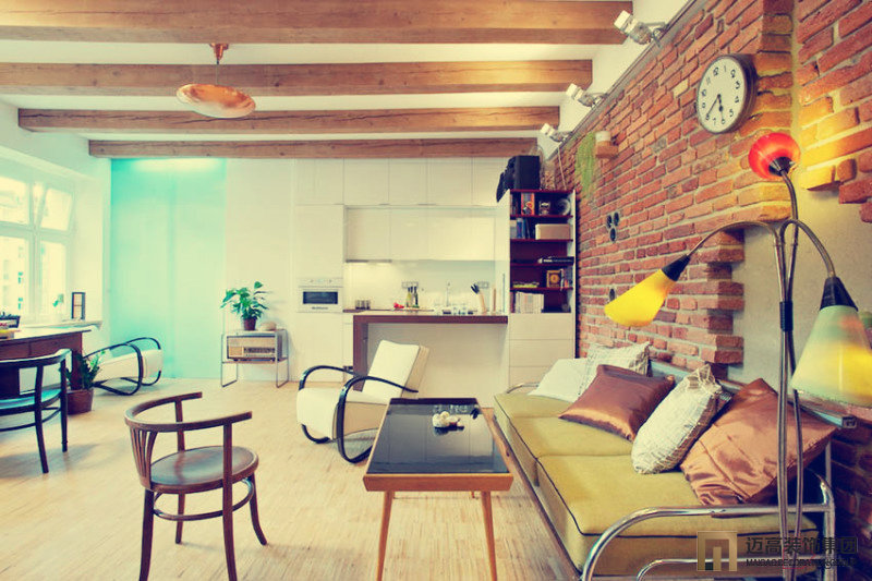 简约 二居 收纳 旧房改造 客厅图片来自迈高国际设计在清新loft公寓的分享
