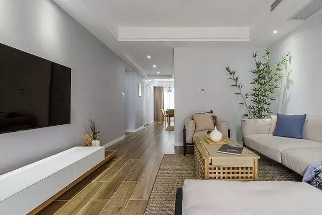 简约 三居 客厅图片来自实创装饰上海公司在80m²清新日式，一切都刚刚好！的分享