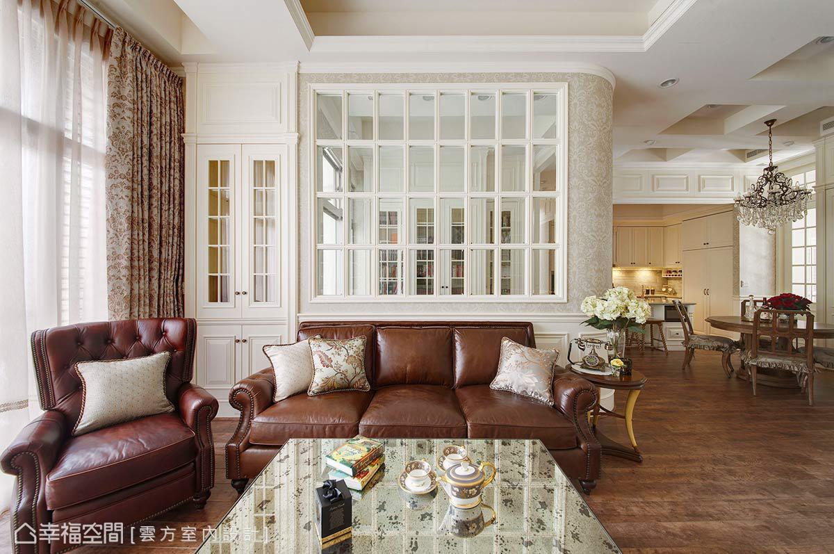 三居 古典 收纳 客厅图片来自幸福空间在敞朗新貌 揭示古典悠扬气场的分享