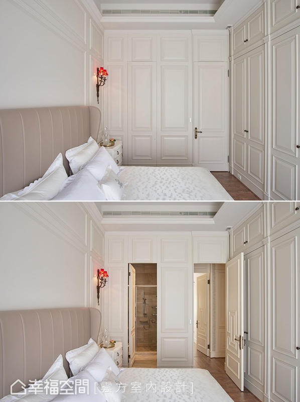 三居 古典 收纳 卧室图片来自幸福空间在敞朗新貌 揭示古典悠扬气场的分享