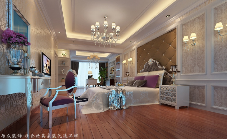 欧式 复式 卧室图片来自杭州居众装饰集团设计院在东海水景城-欧式-365平的分享