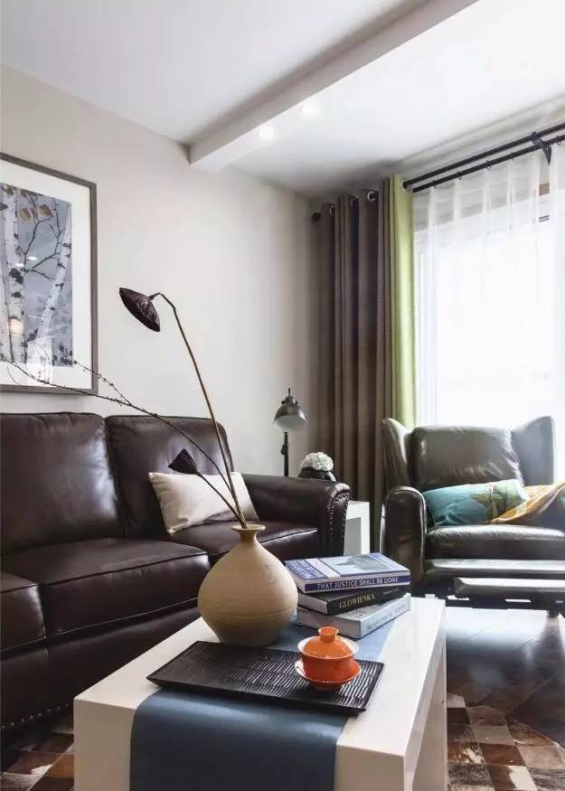 简约 美式 三居 客厅图片来自实创装饰上海公司在任性装90平美式风，软装很费钱的分享
