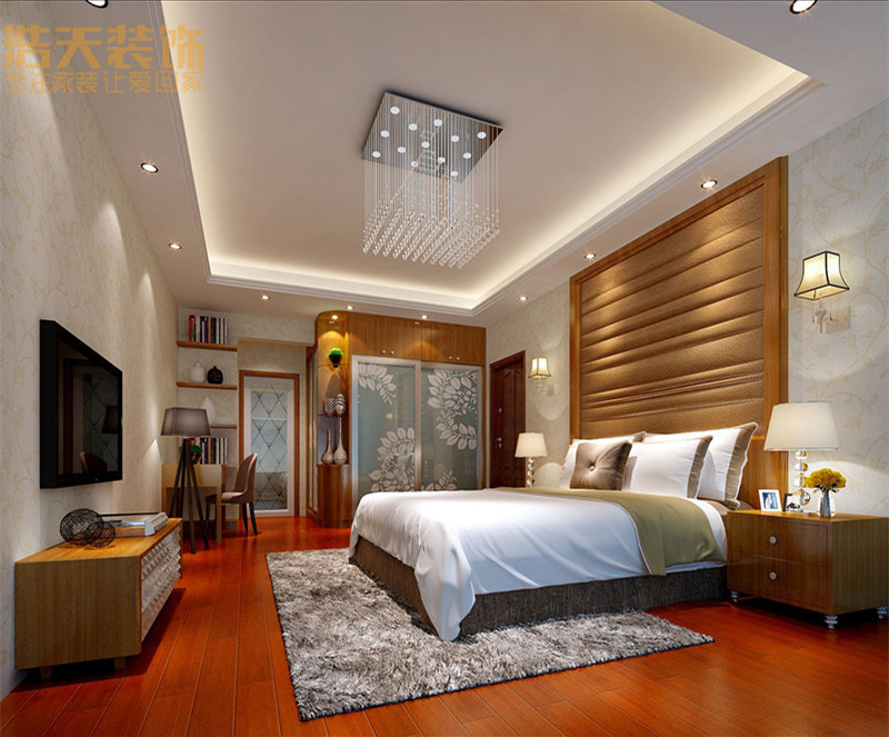 卧室图片来自深圳浩天装饰在浩天装饰澳城-现代中式风格的分享