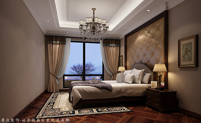 卧室图片来自昆明居众装饰设计工程有限公司在御景新城-欧式185㎡的分享