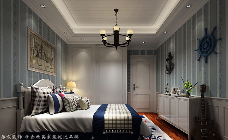 简约欧式 三居 卧室图片来自杭州居众装饰集团设计院在欣盛东方福邸-简约欧式-170平的分享