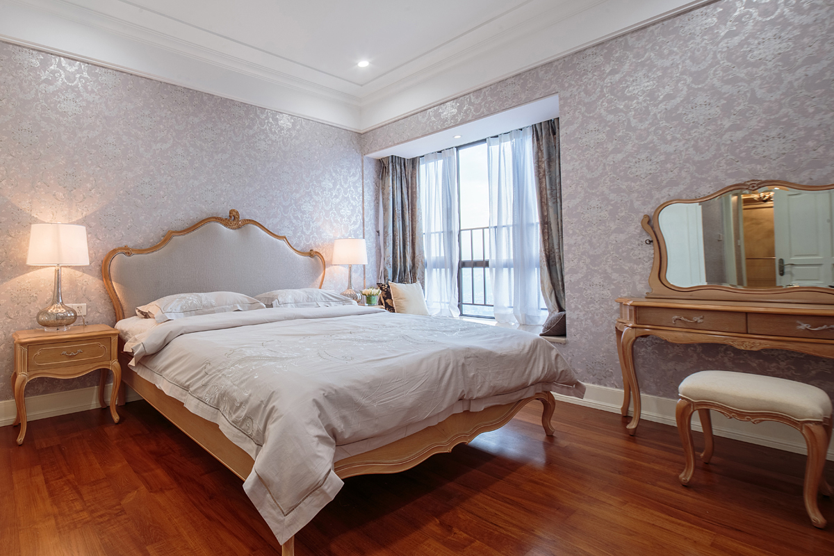 美式 卧室图片来自北京今朝装饰装修达人在135平美式案例的分享