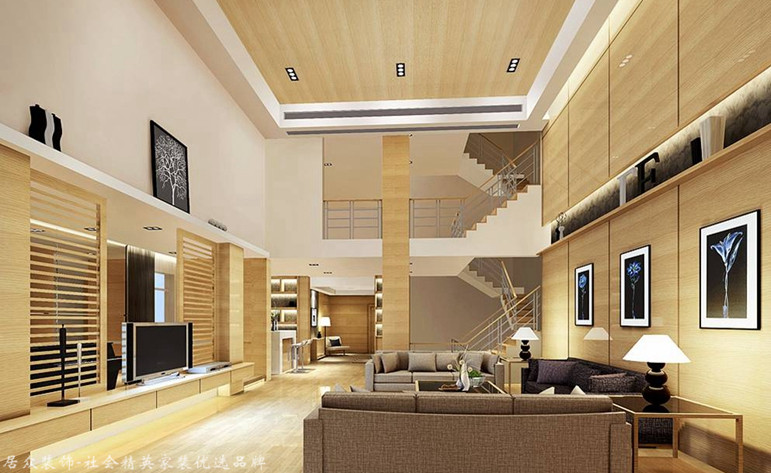 现代简约 别墅 客厅图片来自杭州居众装饰集团设计院在昆仑府-现代简约-360平的分享