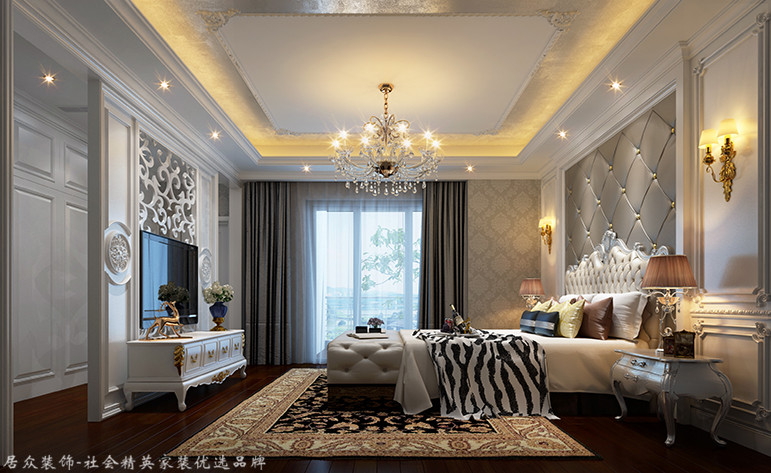 卧室图片来自昆明居众装饰设计工程有限公司在德润朗悦湾-欧式风格-220㎡的分享