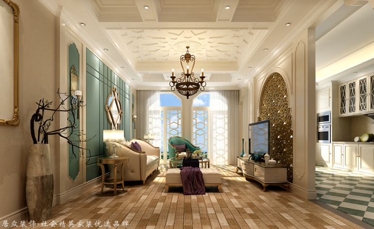 欧式 复式 卧室图片来自厦门居众装饰设计工程有限公司在海沧万科城-欧式风格-190㎡的分享