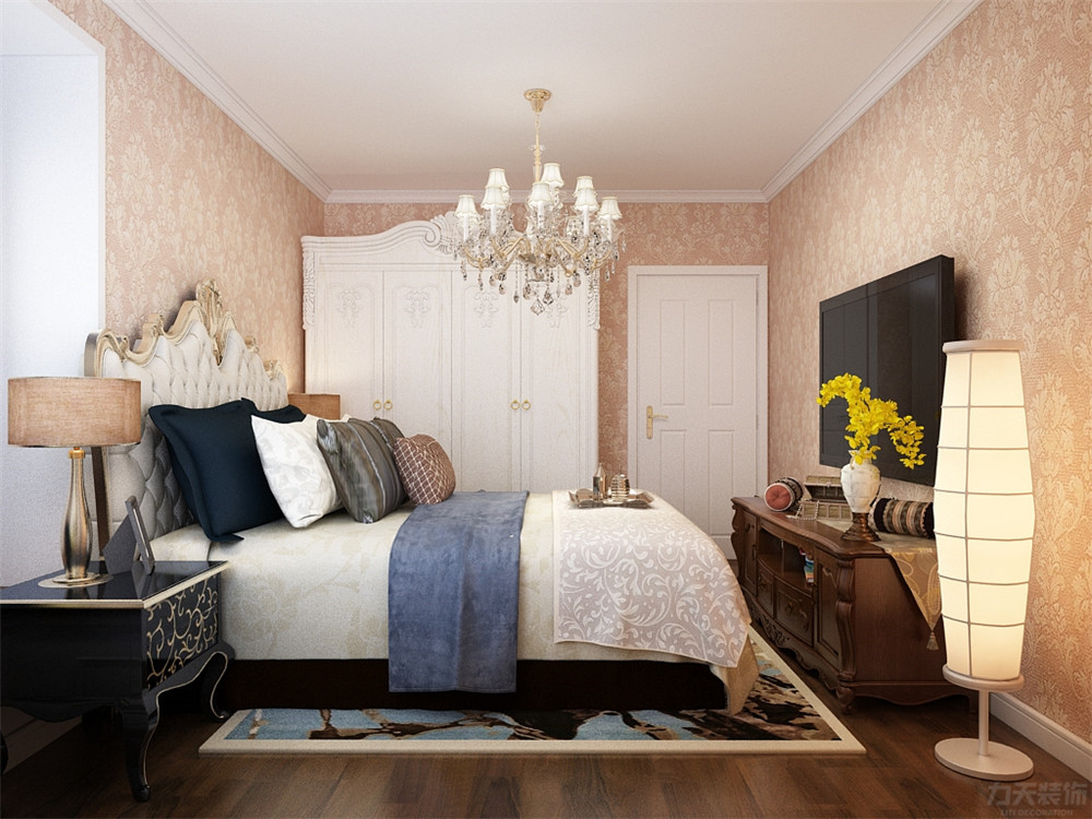 卧室图片来自阳光力天装饰在欧式风格 金隅悦城  93㎡的分享