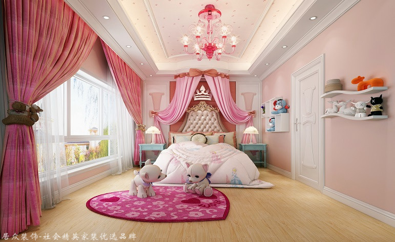 欧式 别墅 卧室图片来自杭州居众装饰集团设计院在滨江西溪明珠-欧式风格-242平的分享