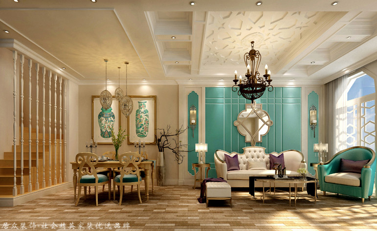 卧室图片来自昆明居众装饰设计工程有限公司在中州阳光-欧式风格-210㎡的分享
