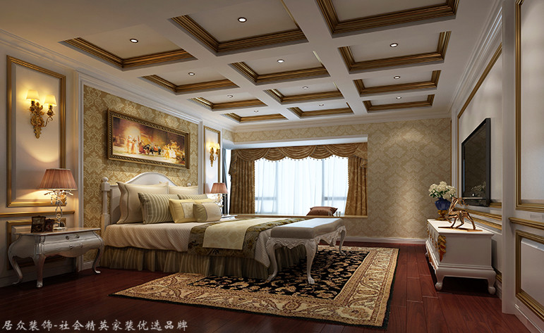 欧式 三居 卧室图片来自厦门居众装饰设计工程有限公司在明发半岛祥湾-欧式风格-122㎡的分享