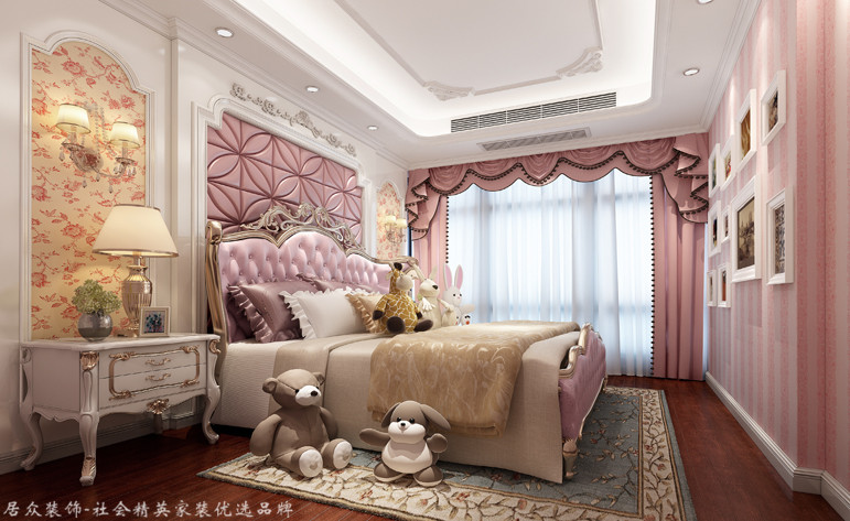 卧室图片来自昆明居众装饰设计工程有限公司在御景新城-欧式风格-178㎡的分享