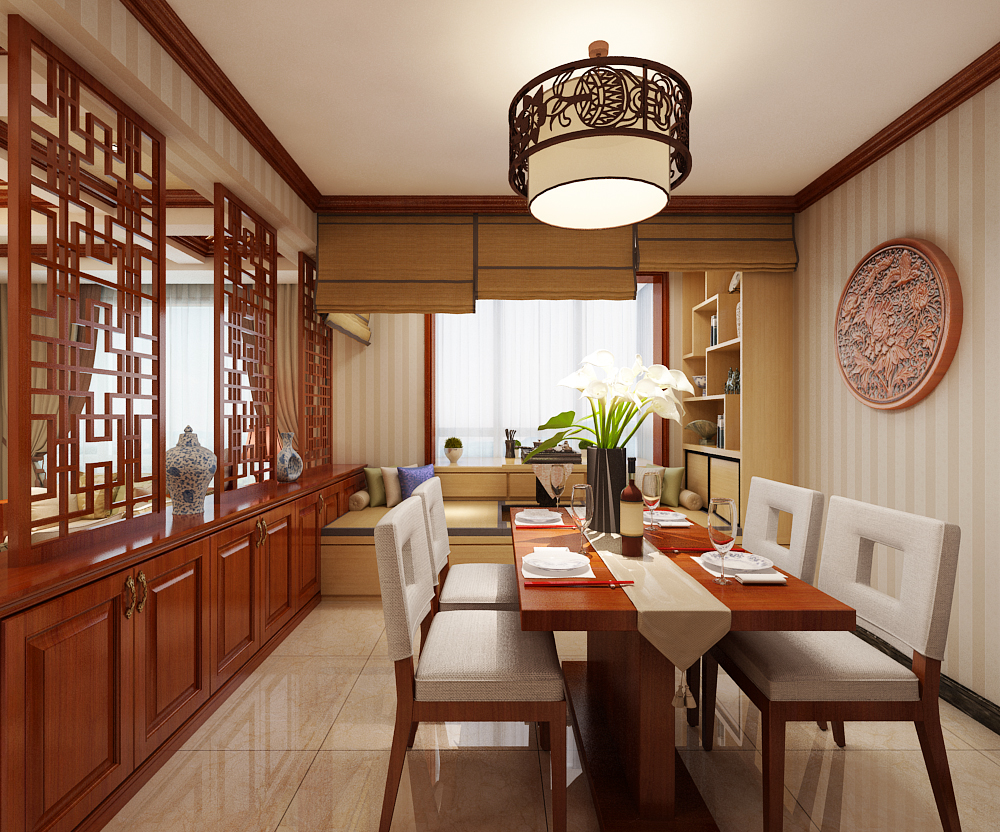 餐厅图片来自乐豪斯装饰马志在玫瑰湾香颂 简美风格装修效果图的分享