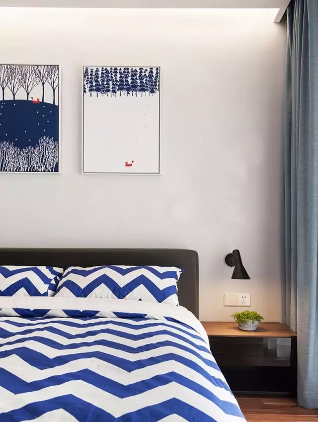 简约 三居 小资 卧室图片来自实创装饰上海公司在135㎡宜家风一点儿不廉价的分享