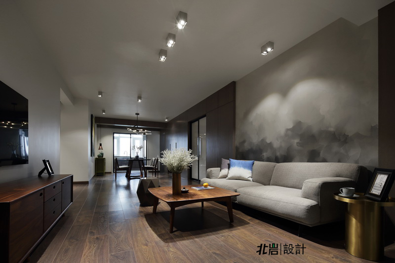 简约 收纳 旧房改造 客厅图片来自北岩DESIGN在墨染--北岩设计实景作品的分享