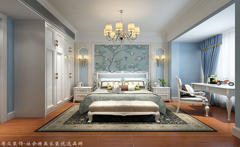 欧式 四居 卧室图片来自杭州居众装饰集团设计院在文鼎苑-欧式风格-172平的分享