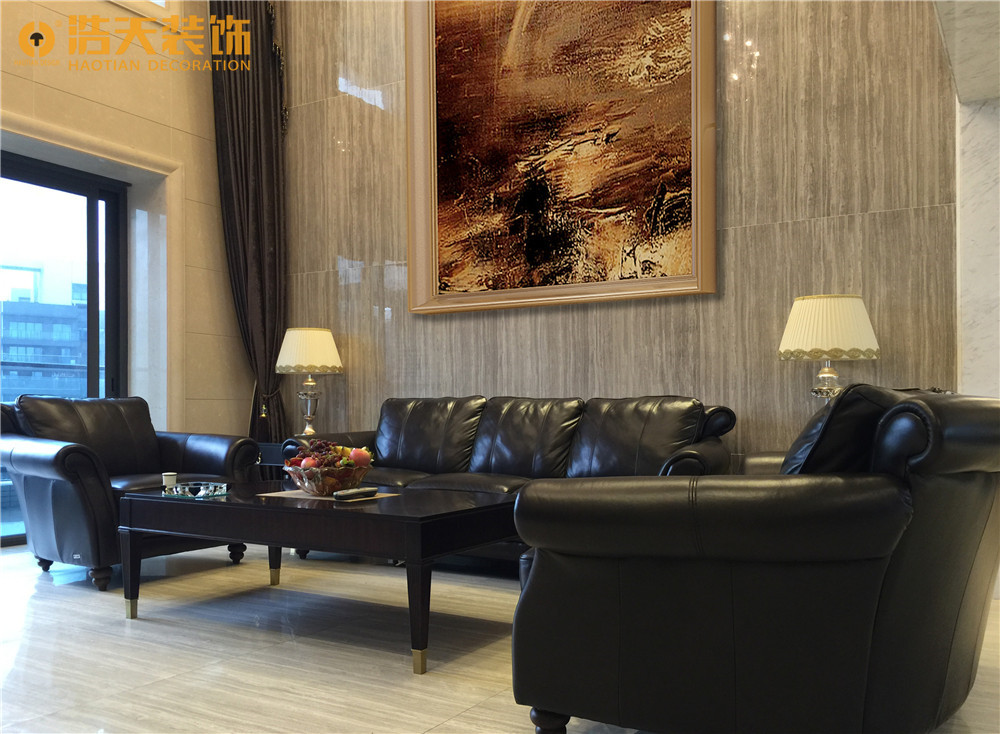 客厅图片来自深圳浩天装饰在浩天装饰莱蒙水榭春天-现代风格的分享