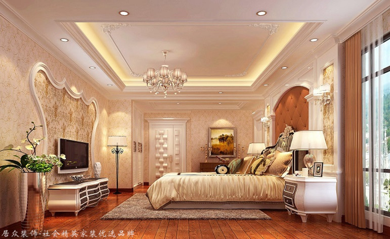 欧式 三居 卧室图片来自厦门居众装饰设计工程有限公司在悦美筼筜花园-欧式风格-127㎡的分享