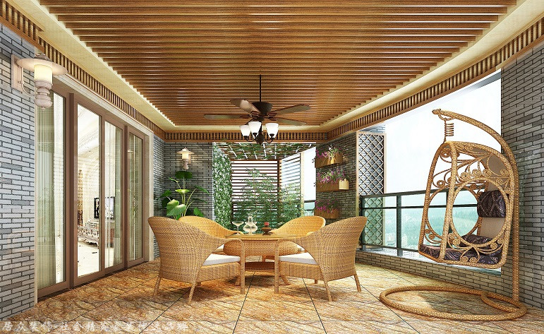 欧式 三居 阳台图片来自厦门居众装饰设计工程有限公司在悦美筼筜花园-欧式风格-127㎡的分享