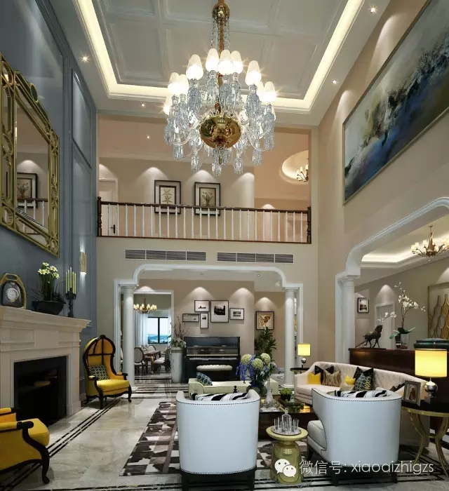 简约 欧式 别墅 客厅图片来自实创装饰上海公司在实创装饰大宅定制-时尚简欧风的分享