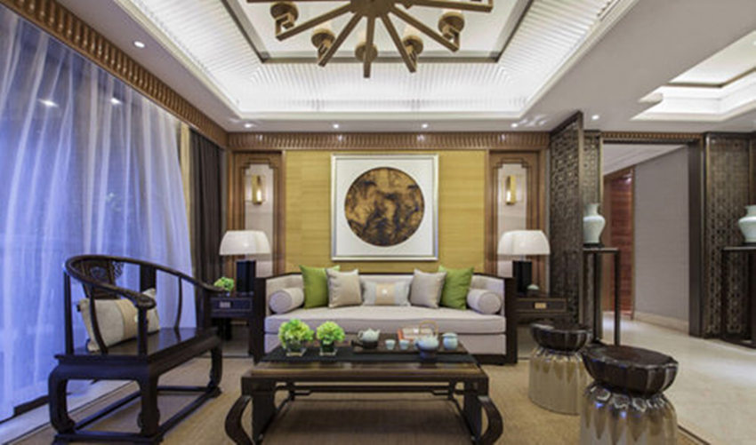 三居 中式风格 客厅效果 苹果装饰 客厅图片来自武汉苹果装饰在苹果装饰 福星惠誉红桥城的分享