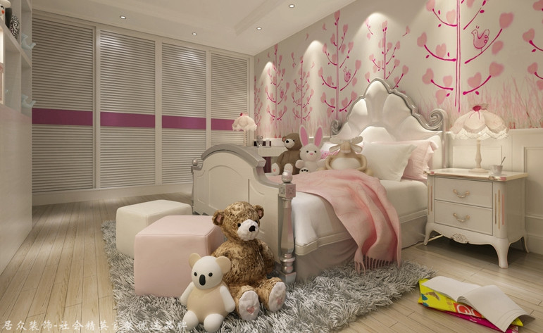 美式 别墅 卧室图片来自合肥居众装饰设计工程有限公司在旭辉湖山源著-美式风格-400㎡的分享