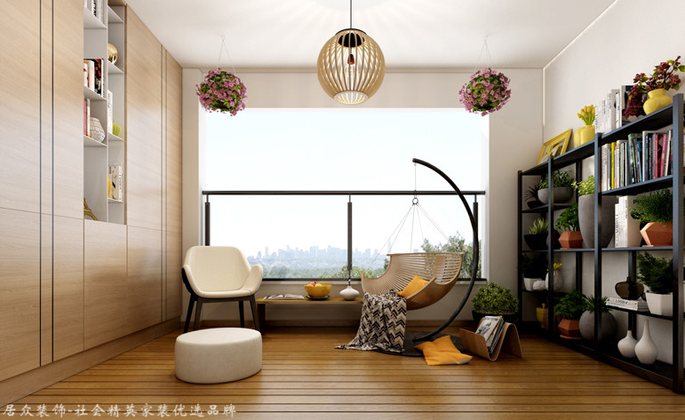 简约 现代 四居 阳台图片来自合肥居众装饰设计工程有限公司在华润中心凯旋门-现代简约-168㎡的分享