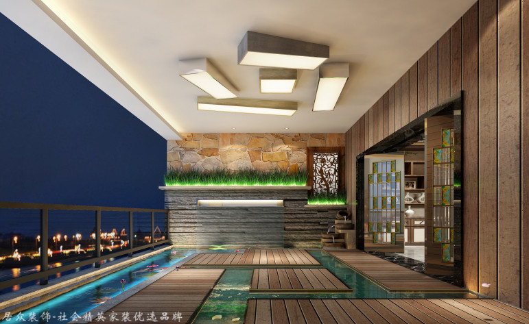 中式 别墅 阳台图片来自杭州居众装饰集团设计院在美丽洲别墅-中式风格-380平的分享