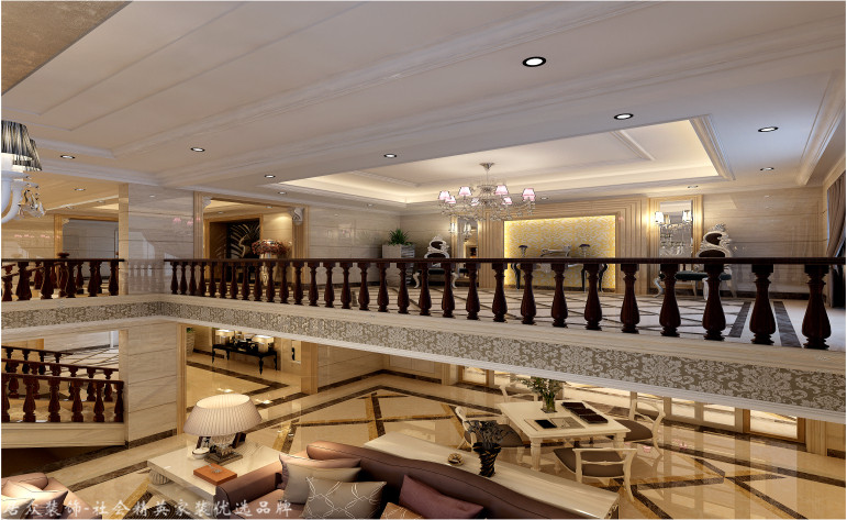 欧式 别墅 客厅图片来自杭州居众装饰集团设计院在泊林漫谷-欧式风格-300平的分享