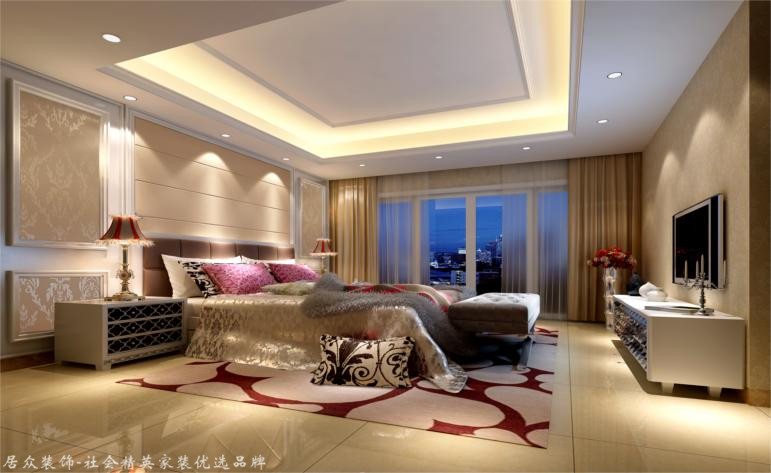 复式 现代欧式 卧室图片来自杭州居众装饰集团设计院在和家园-现代欧式-270平的分享