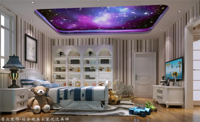 简欧 别墅 卧室图片来自杭州居众装饰集团设计院在赞成良著-简欧风格-310平的分享