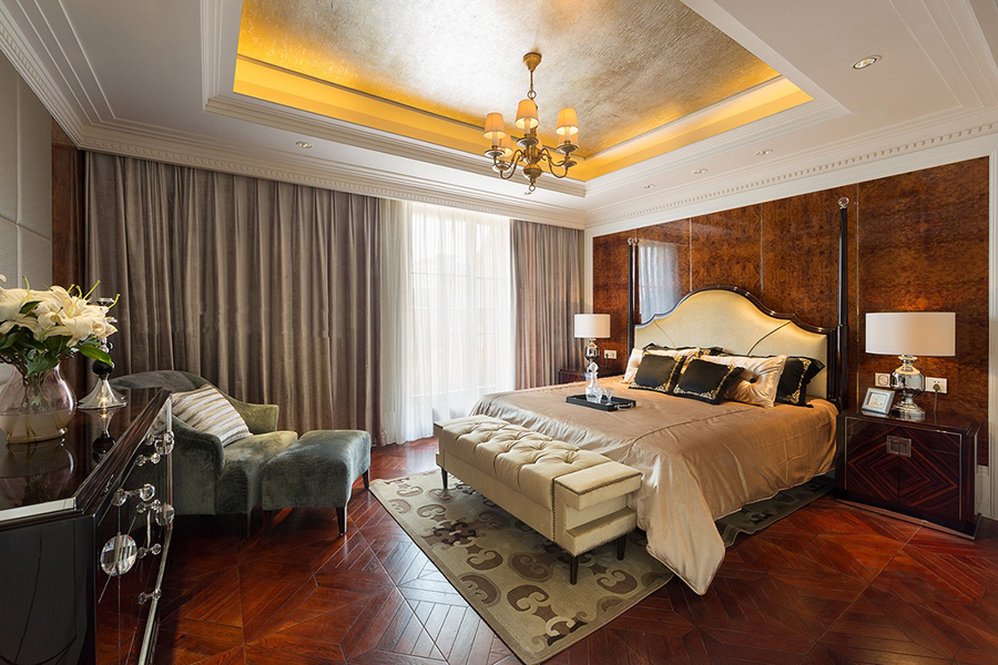 欧式 别墅 三居 白领 80后 卧室图片来自北京今朝装饰-慧琳在清缘东里249平欧式的分享