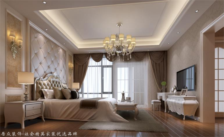 卧室图片来自昆明居众装饰设计工程有限公司在俊发滇池ONE-简欧风格-325㎡的分享