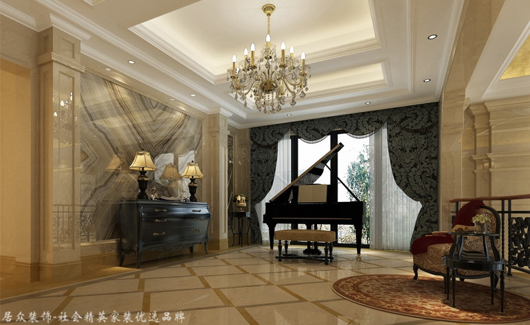 新古典 别墅 其他图片来自杭州居众装饰集团设计院在白马山庄-新古典风格-460平的分享