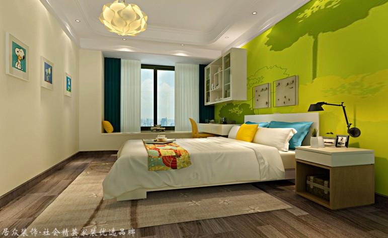 中式 四居 白领 卧室图片来自杭州居众装饰集团设计院在郁金香岸-中式风格-290平的分享