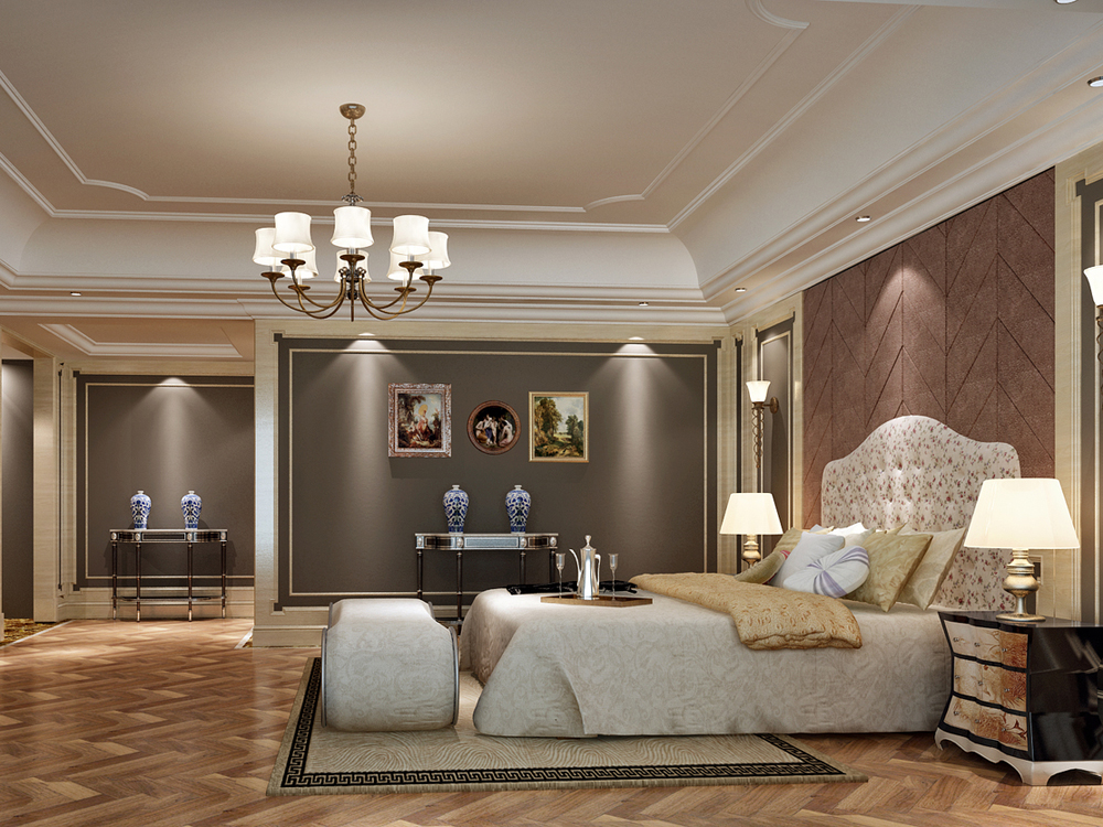 别墅 美式 奢华 卧室图片来自tjsczs88在简美生活的分享