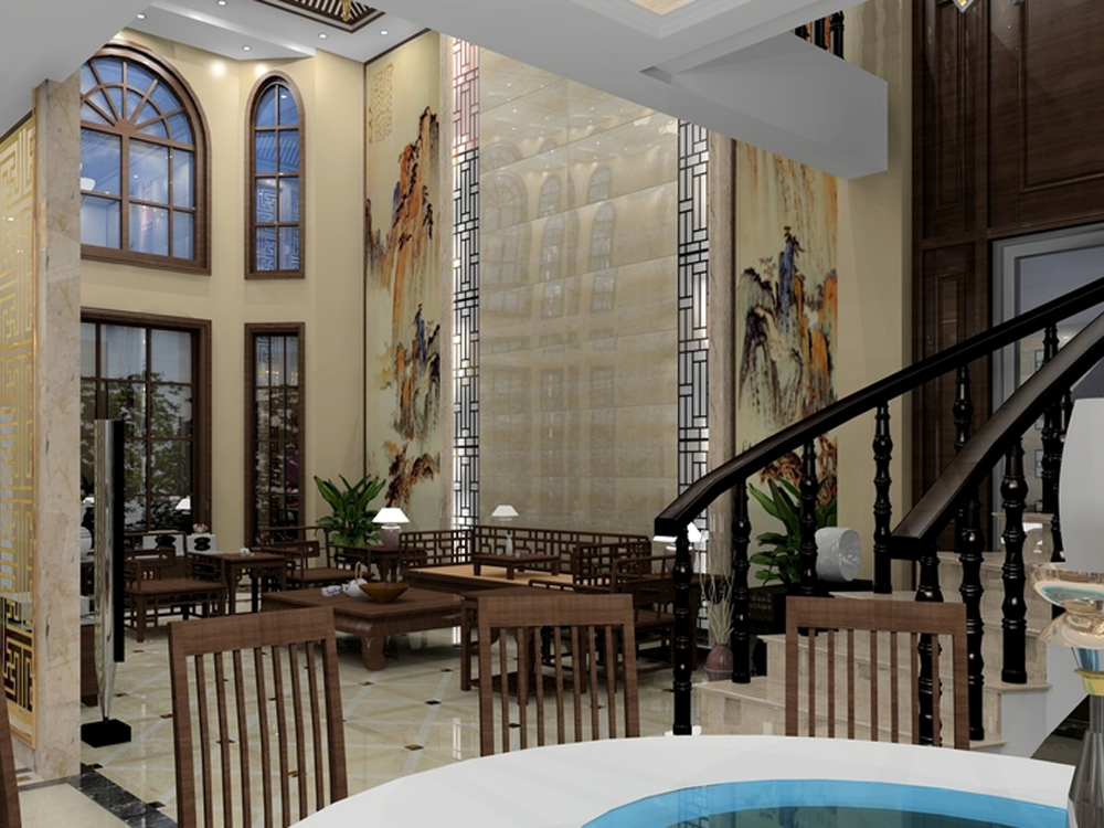 别墅 中式 奢华 客厅图片来自tjsczs88在中式生活的分享