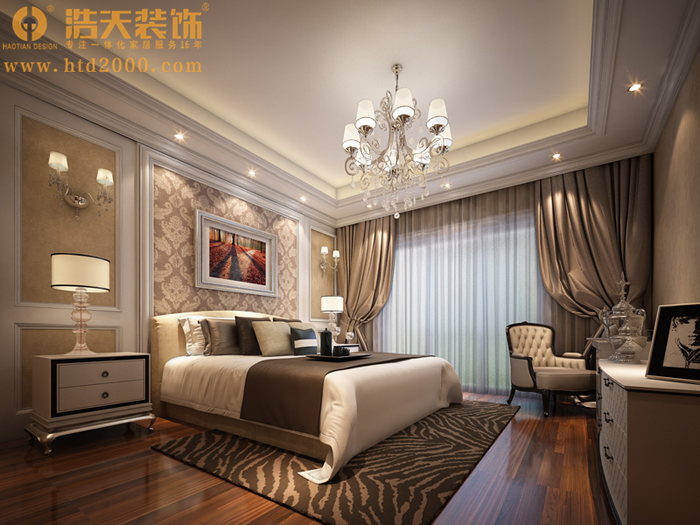卧室图片来自深圳浩天装饰在浩天装饰香山美墅-欧式古典的分享