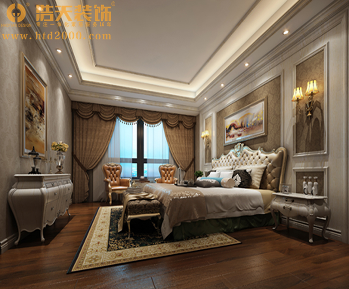 卧室图片来自深圳浩天装饰在浩天装饰香山美墅-欧式古典的分享
