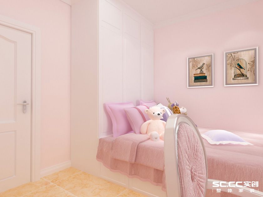 卧室图片来自用户2652703143在紫檀华都140平美式风格装修设计的分享