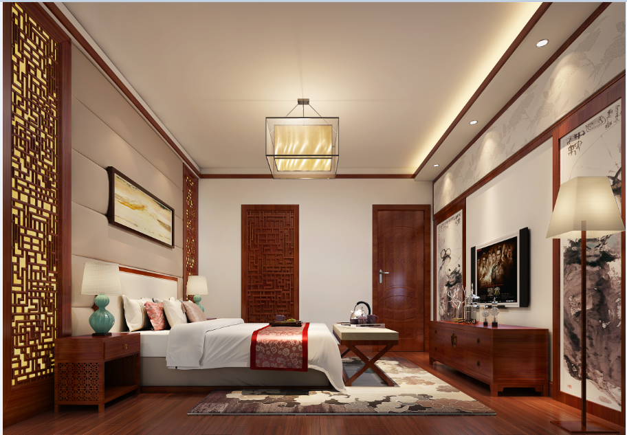别墅 三居 卧室图片来自tjsczs88在中式奢华表现的分享