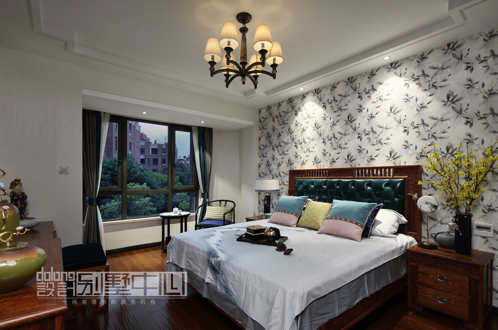中式风韵 卧室图片来自DoLong董龙设计在忆江南的分享